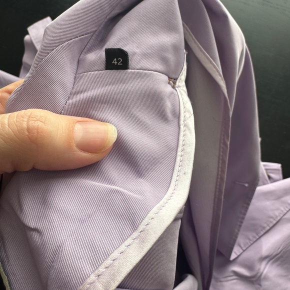 Elegant Lavender Women's Trench Coat - Picture 6 of 11